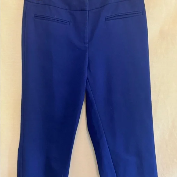 B-202 Chico’s Blue Cropped Pull on Pants Size 2 (Chico’s Size 00) - Picture 3 of 15